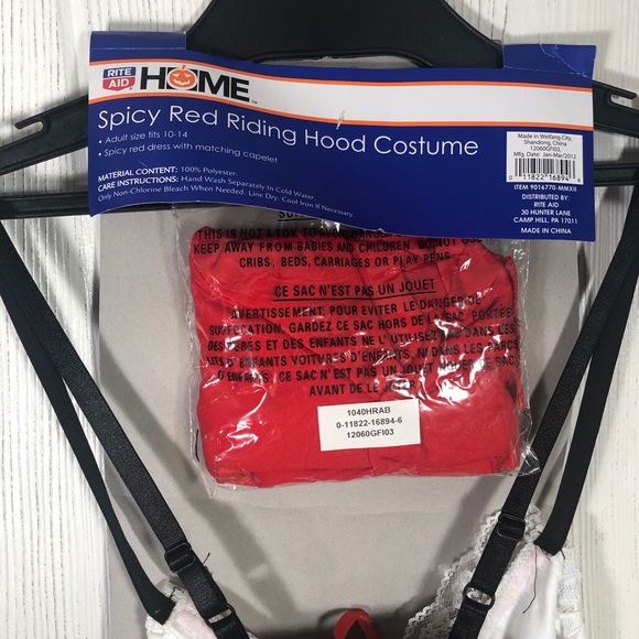 Red Riding Hood Adult Costume 10 12 14 NEW - Picture 7 of 7